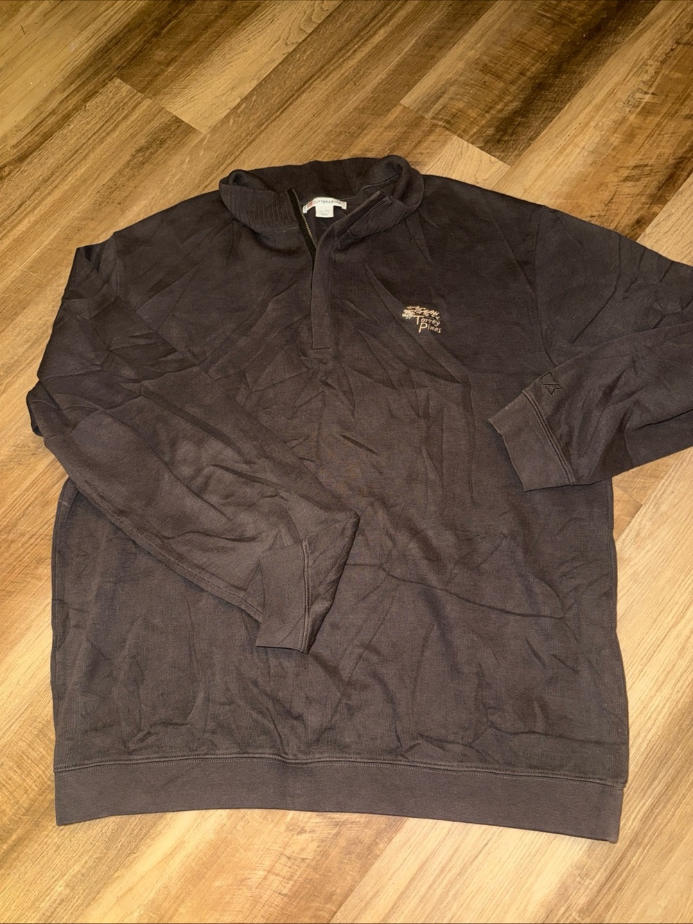 Cutter & Buck Dark Brown Quarter-Zip Pullover Torrey Pines XL